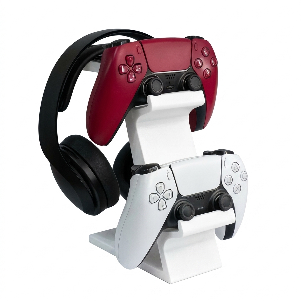 Controller Stand Holder - Stand Terintegrasi Headphone dan Pengontrol Game