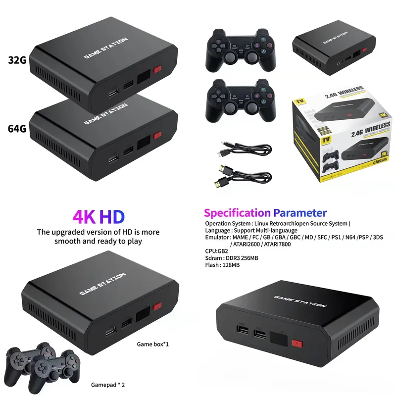 Gaming Consoles - Konsol Video Game M8plus HD Box