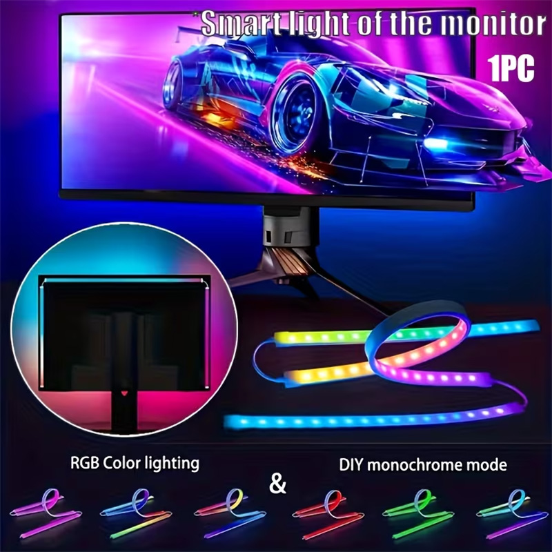 Led Gaming Light Strip - Lampu Gaming RGB Strip Lampu Latar