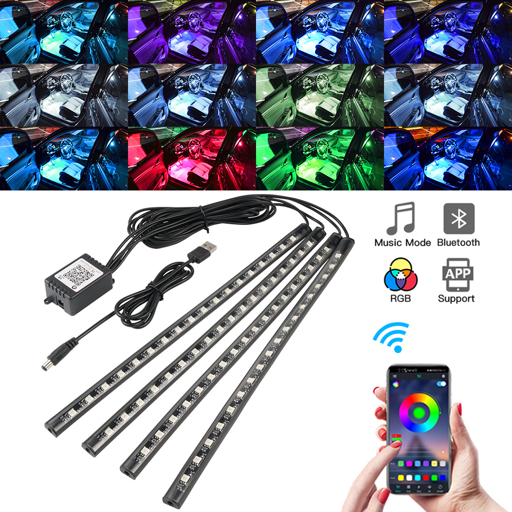 Led Gaming Light Strip - Lampu Mobil Interior LED Neon Aplikasi