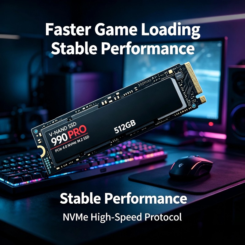 SSD NVMe 990 PRO M.2 2280 Asli - Gaming Console Table ulasan dan harga
