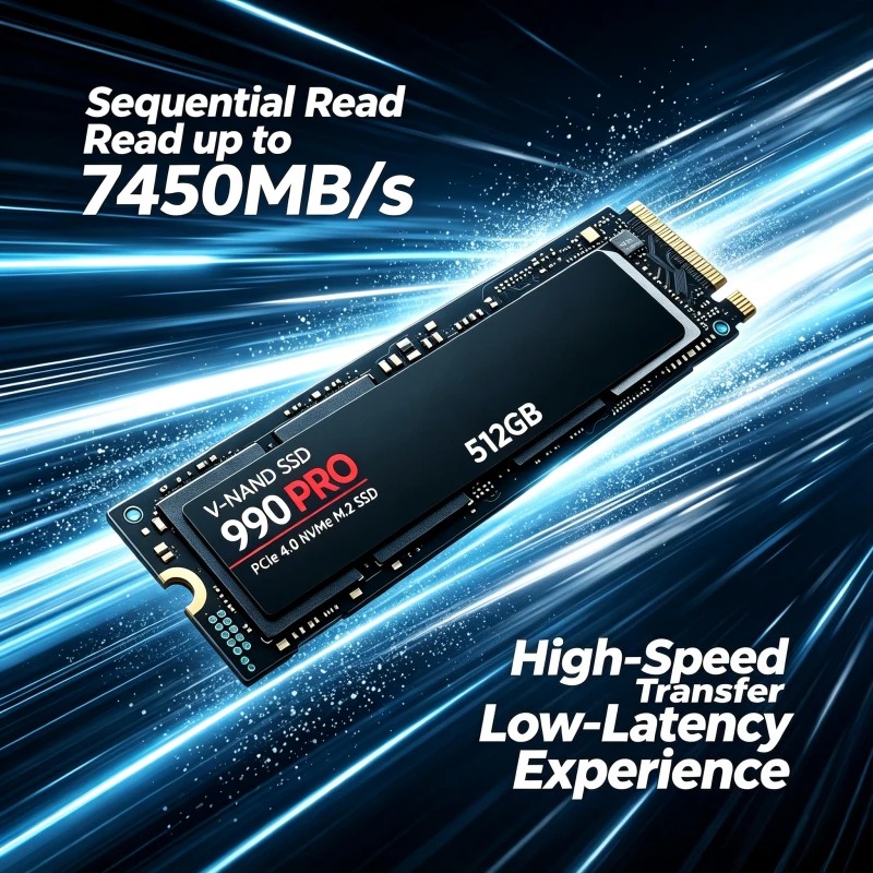 SSD NVMe 990 PRO M.2 2280 Asli - Gaming Console Table ulasan dan harga