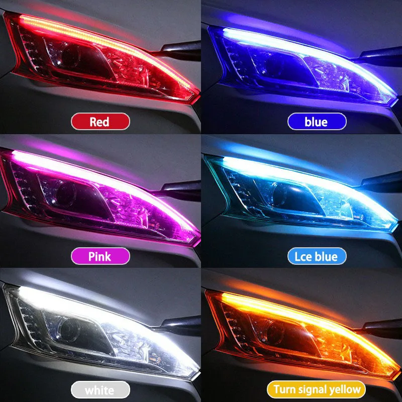 Lampu depan mobil, 2 buah DRL  - Led Gaming Light Strip ulasan dan harga