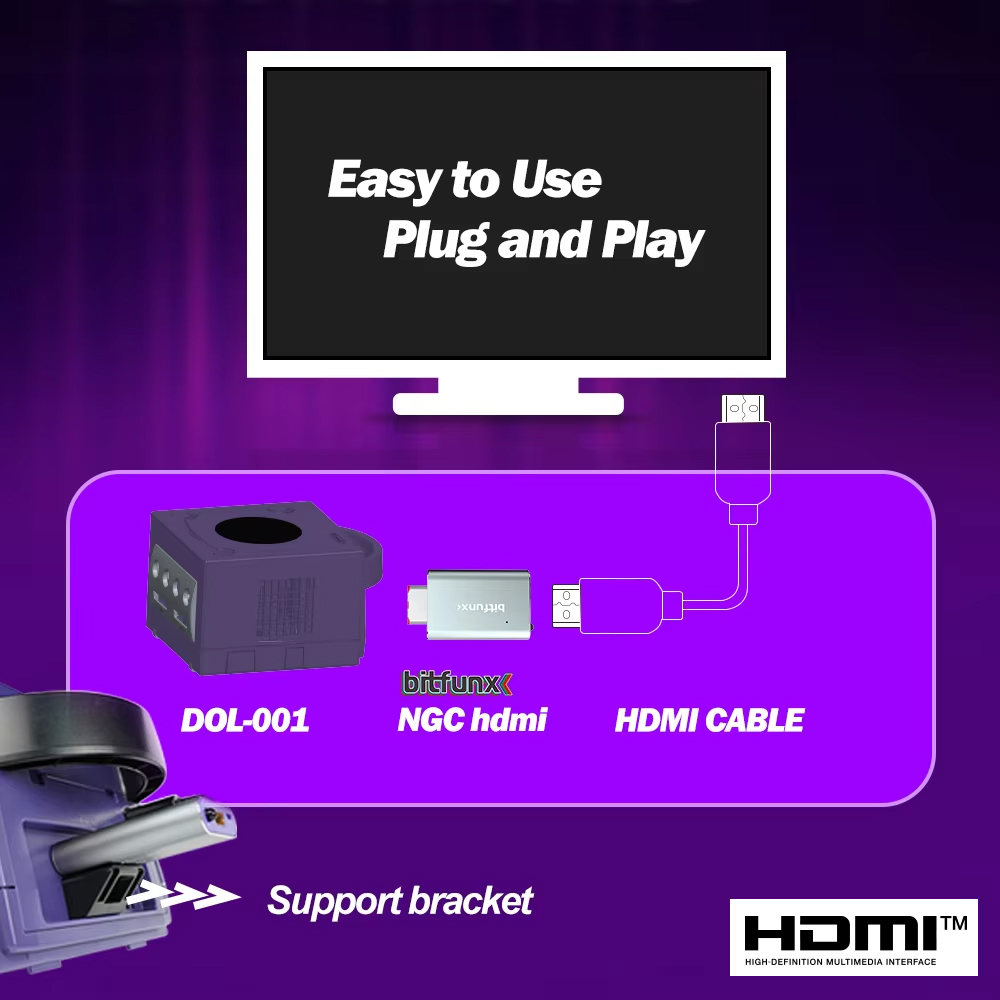 Video HDMI Bitfunx GC ™   Adap - Gaming Console Nintendo ulasan dan harga