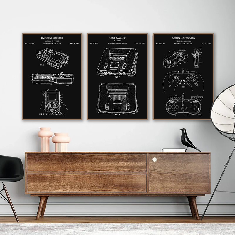 Poster Cetak Konsol Game Vinta - Gaming Console Picture ulasan dan harga