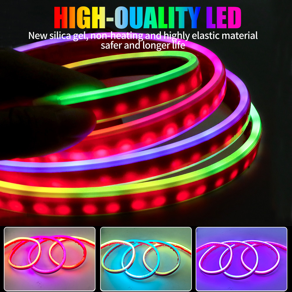 RGB Pemindaian Dinamis Mulai D - Led Gaming Light Strip ulasan dan harga