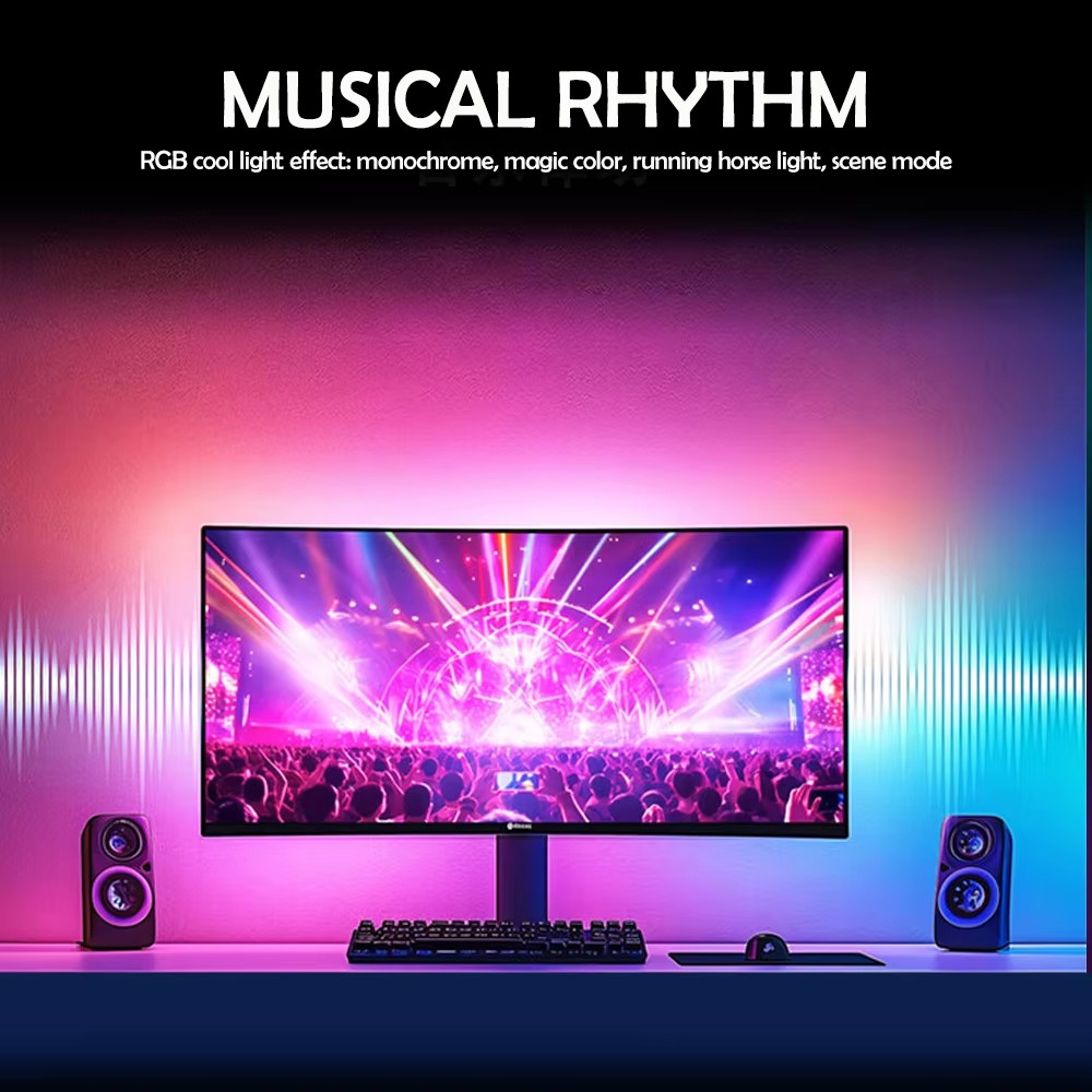 Lampu Gaming RGB Strip Lampu L - Led Gaming Light Strip ulasan dan harga