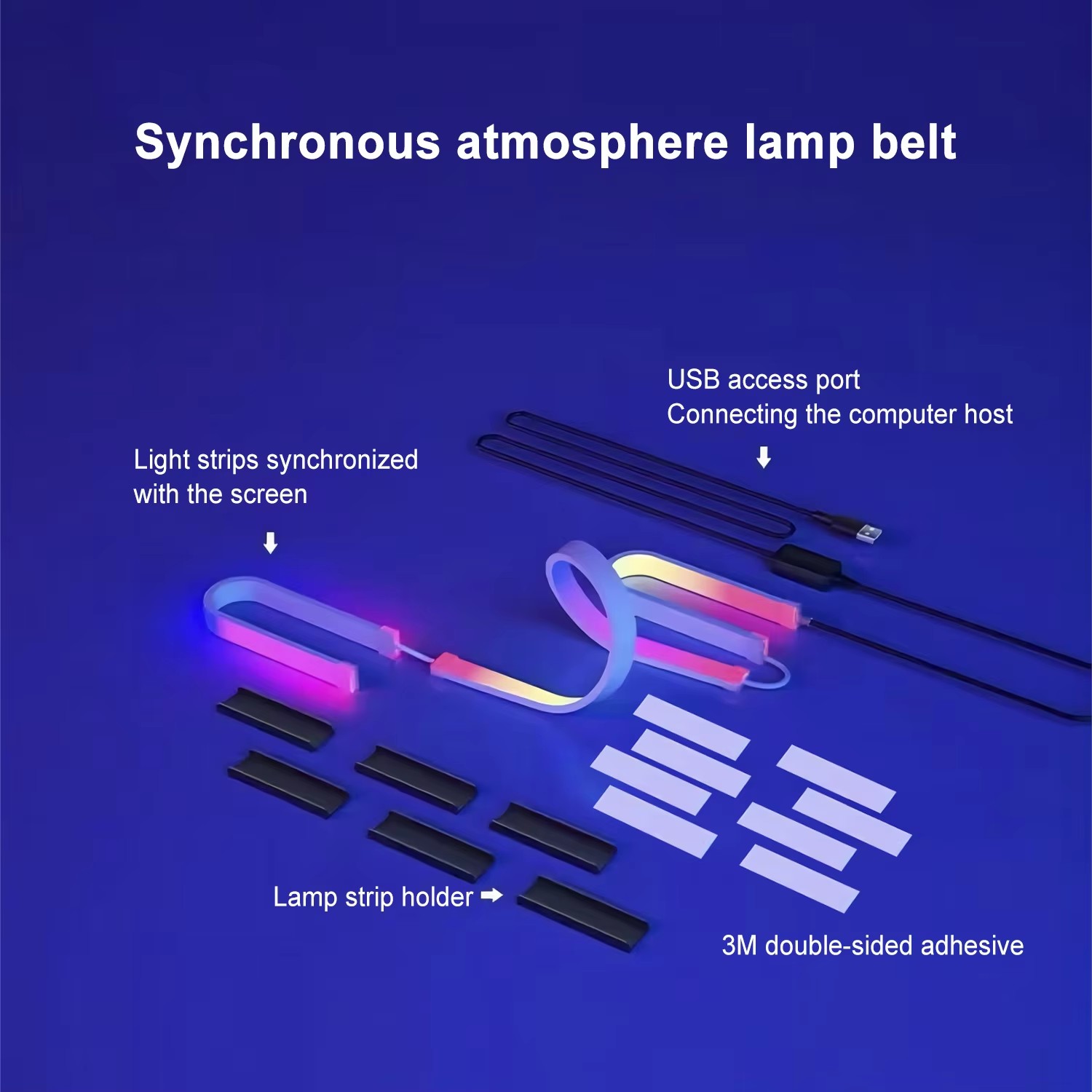 Lampu Gaming RGB Strip Lampu L - Led Gaming Light Strip ulasan dan harga