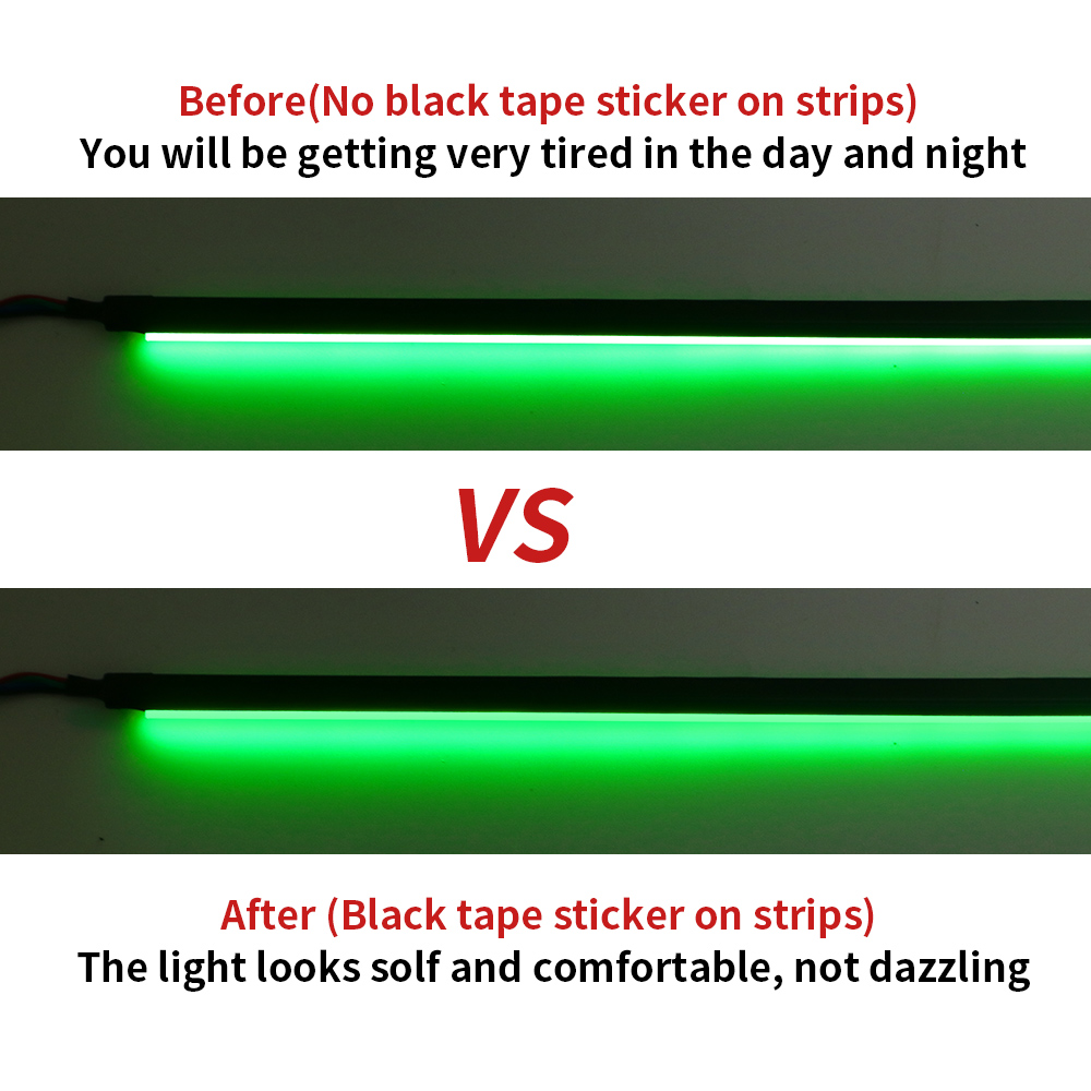 Stiker hitam matte 25M/rol pit - Led Gaming Light Strip ulasan dan harga