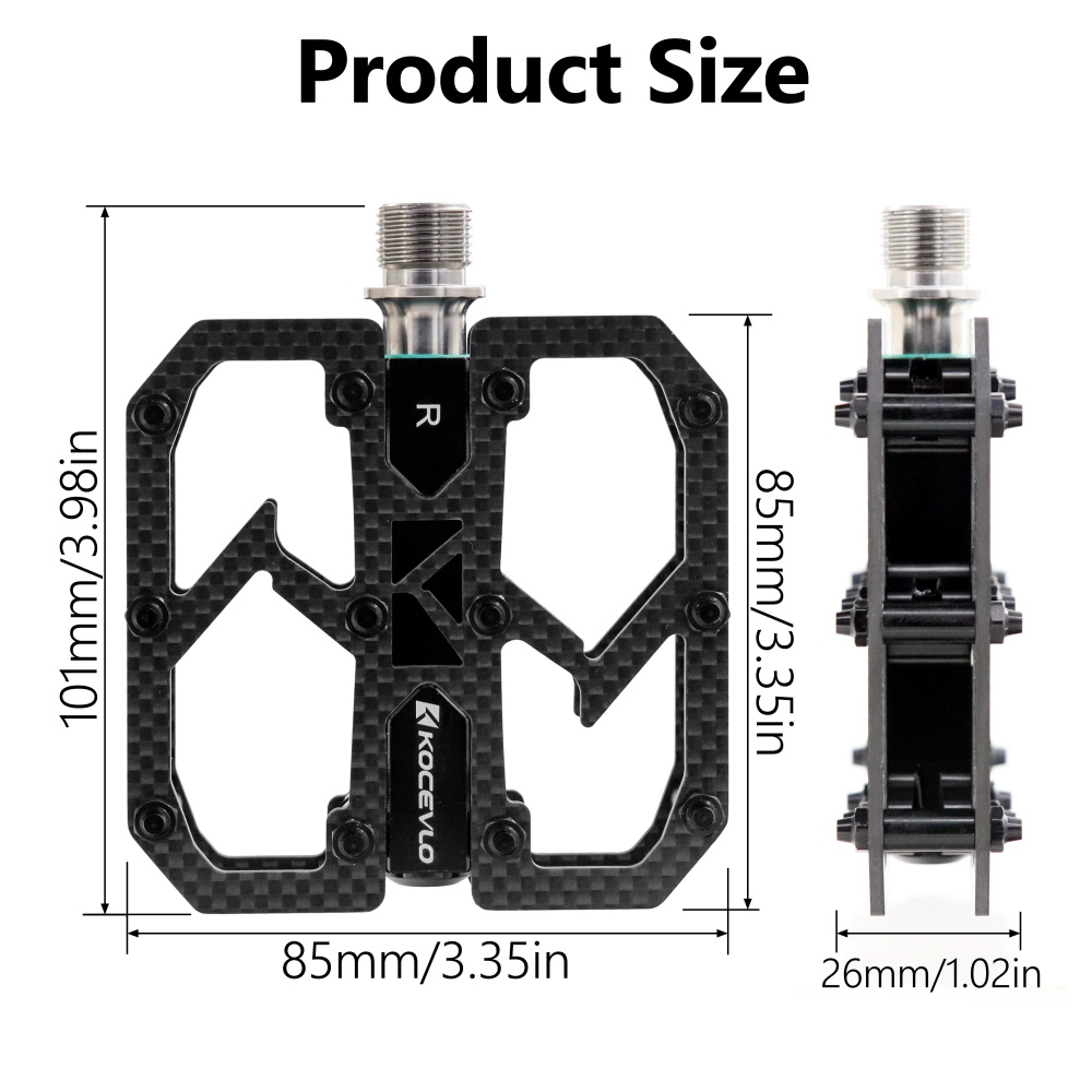 Koevlo Pedal sepeda serat karb - Racing Pedal Set ulasan dan harga