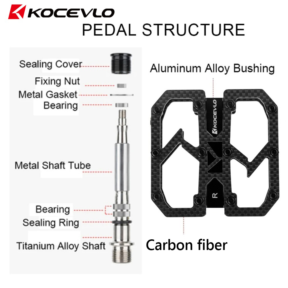 Koevlo Pedal sepeda serat karb - Racing Pedal Set ulasan dan harga